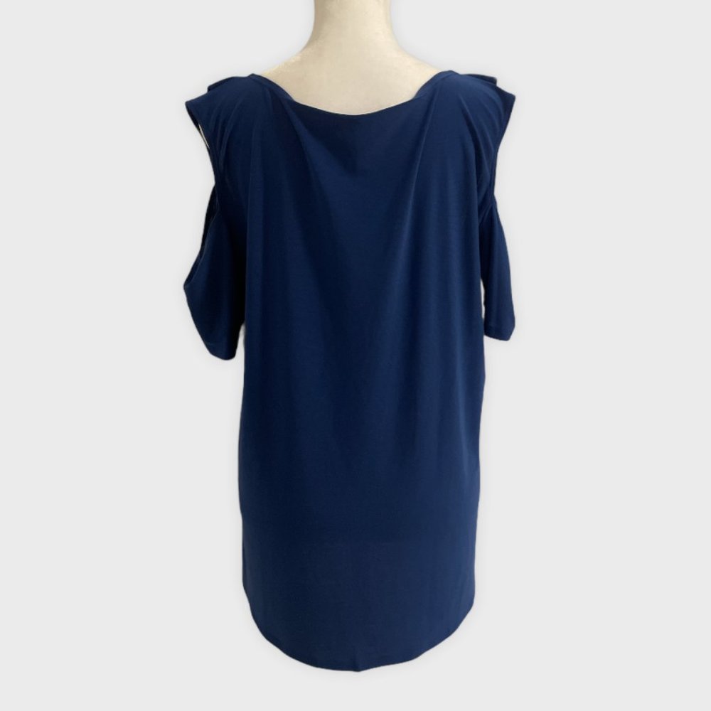 NWT Bleecker & McDougal Cold-Shoulder V-neck, XL - Picture 3 of 6